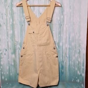 New York & Company/ NYKhaki Yellow Cotton Overall Shorts Small